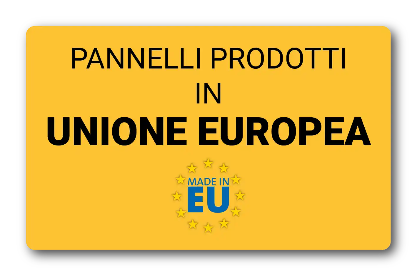 Pannelli prodotti in Europa